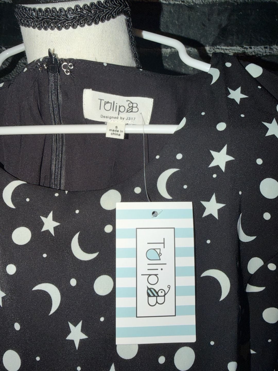 Tulip B Celestial Star and Moon Sleeveless Midi Dress