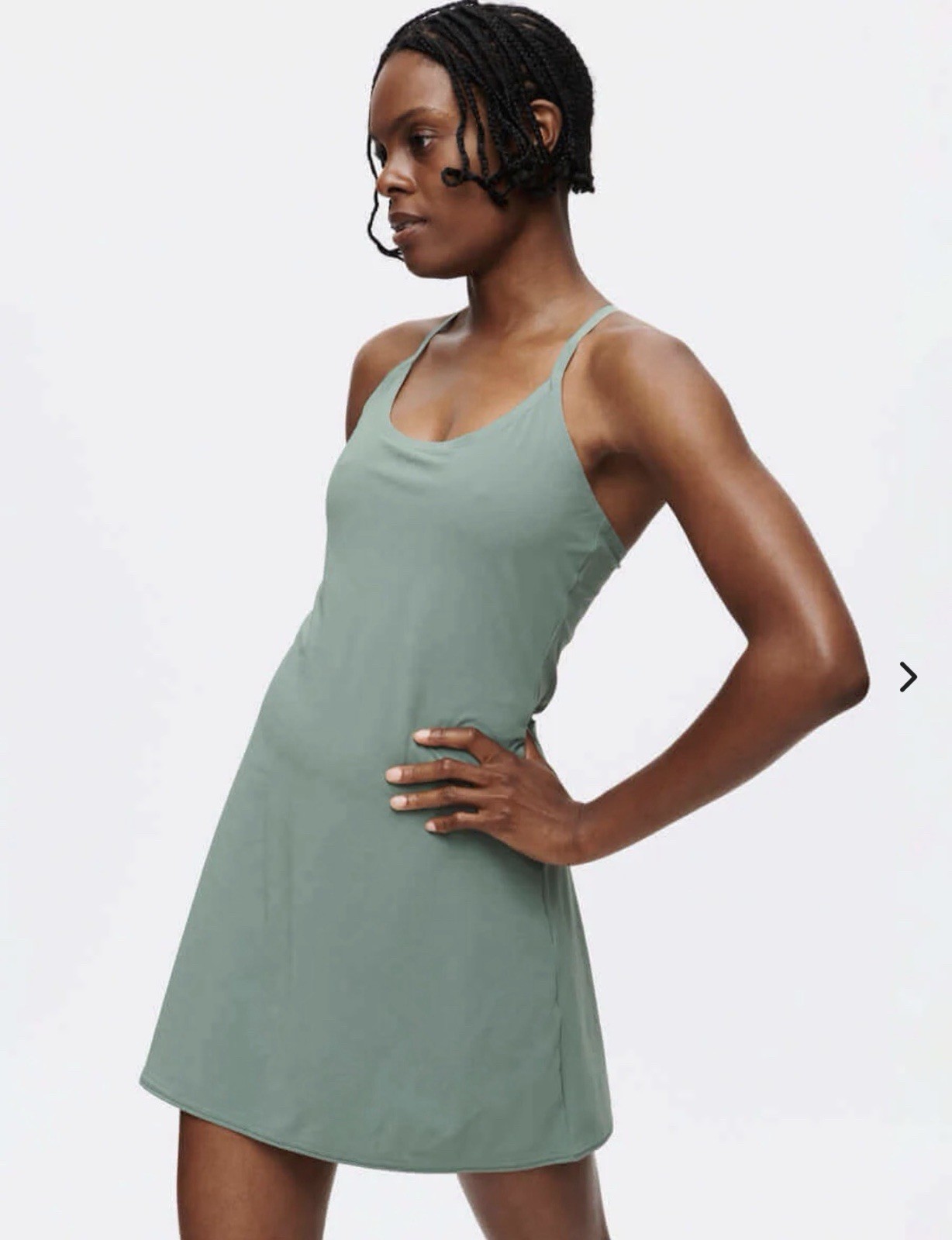 Outdoor Voices The Exercise Dress Sage Green Athletic Lined Sporty Tennis Golf L