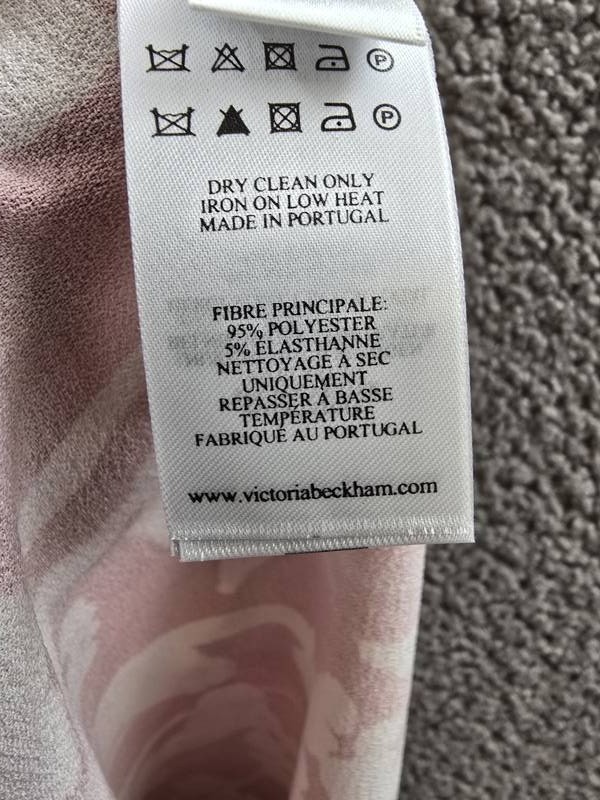 Victoria Beckham Asymmetric Ruched Detail Midi Dress Women’s 4UK Chilli Back Zip