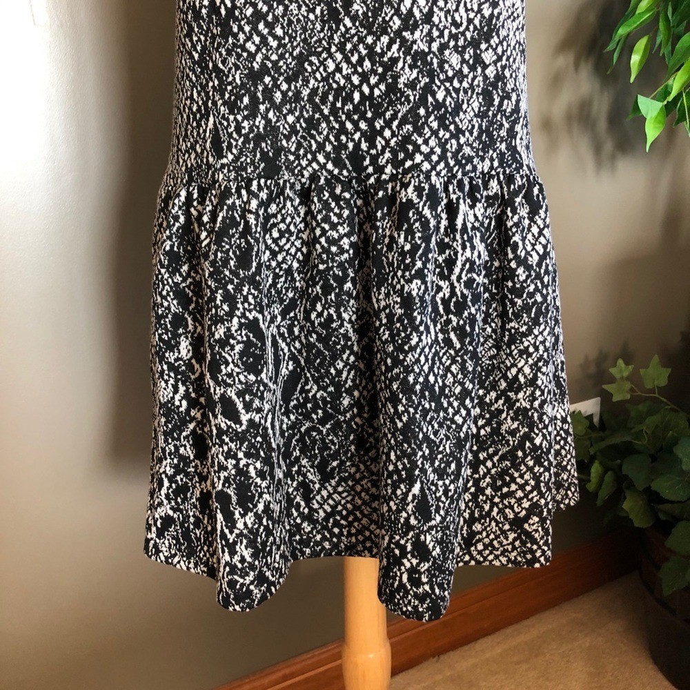 NWT Ella Moss black & white print sleeveless dress S