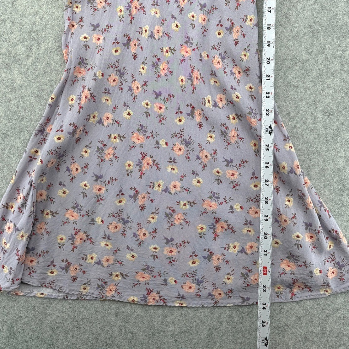 Auguste The Label Mini Dress Size 4 Violet Floral Eloise Penn Milkmaid Cottage