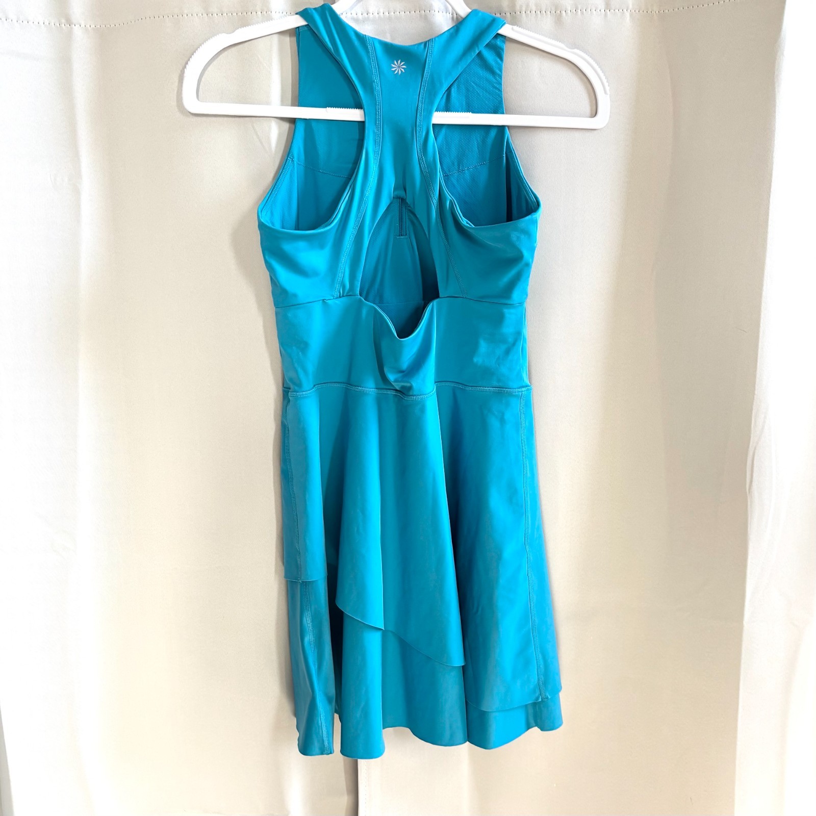 Athleta Break Point Dress Small Pacific Blue Athletic Athleisure Tennis 19234