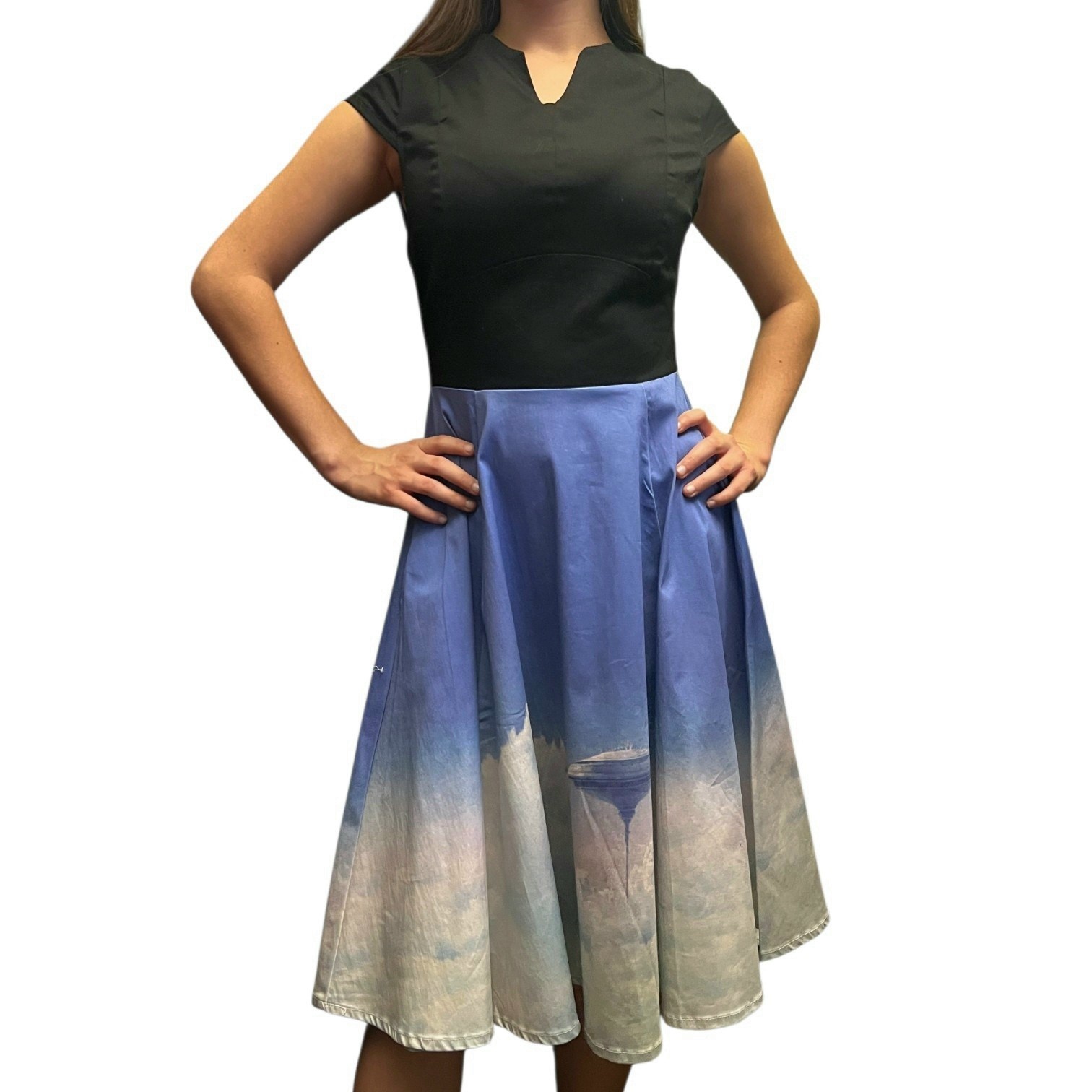 Star Wars Cloud City Retro Cap Sleeve Dress Size Small