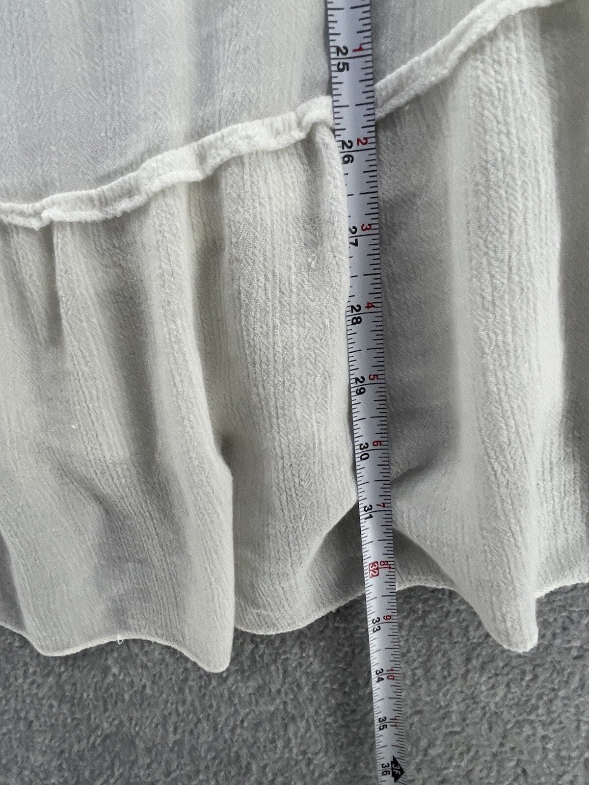 LAGACI Women’s Dress Trapeze Shift Solid White Embroidered Sleeveless Medium