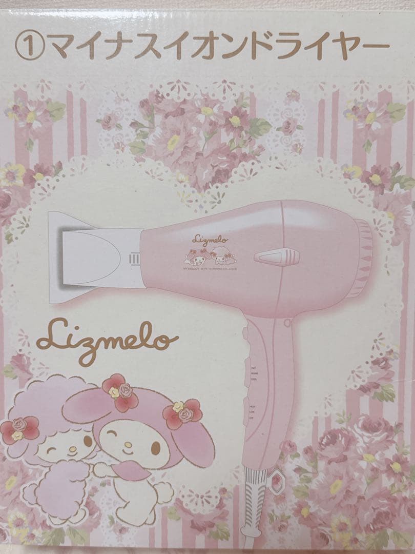 Rare Liz Lisa My Melody collaboration Liz Mello negative ion hKUKO dryer