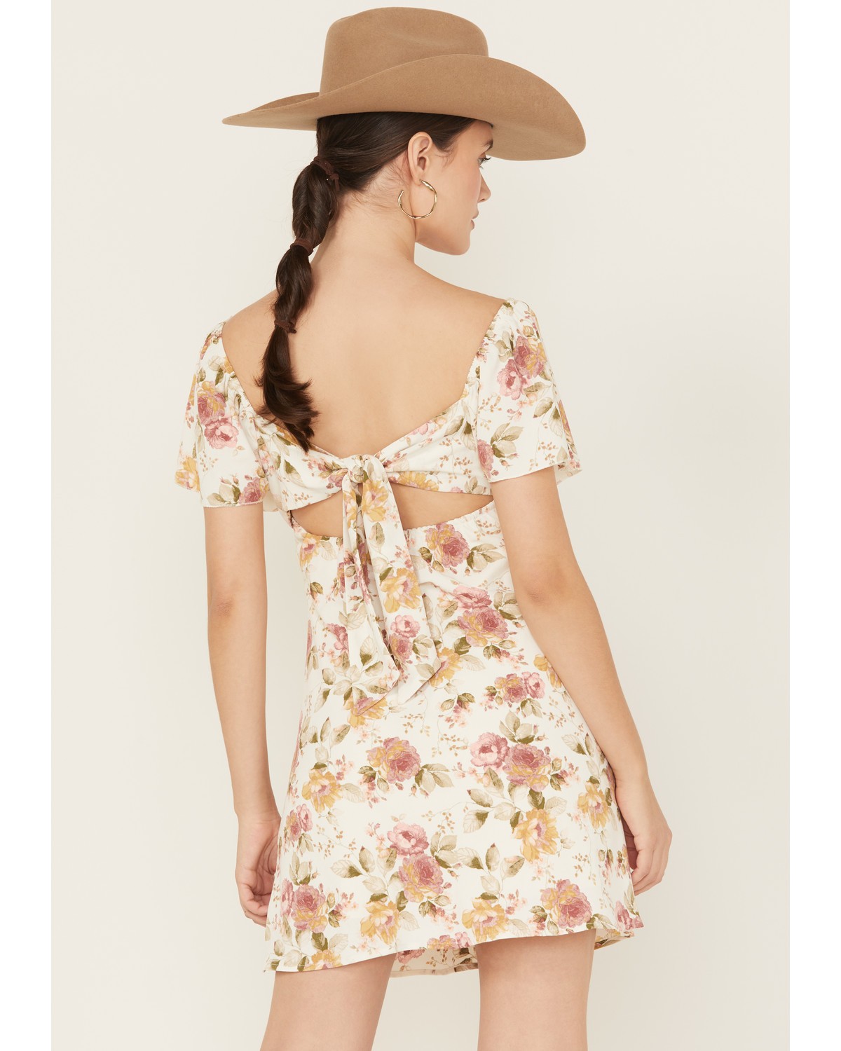 Originality Women's Boot Barn Emma Floral Print Mini Dress – E0982Y616JI