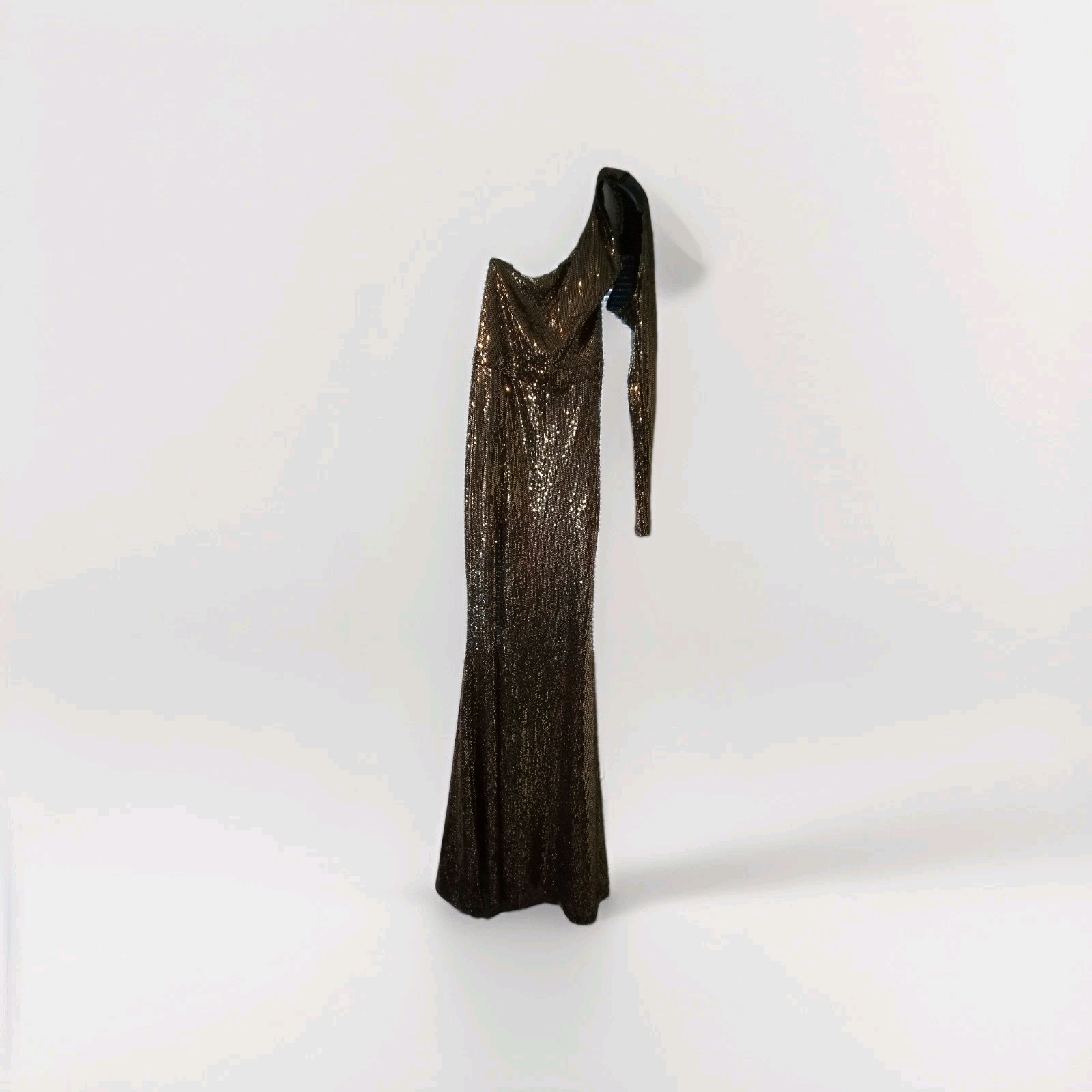 Goodtimes USA Gold Sequence One Sleeve M 68″ Long Gown