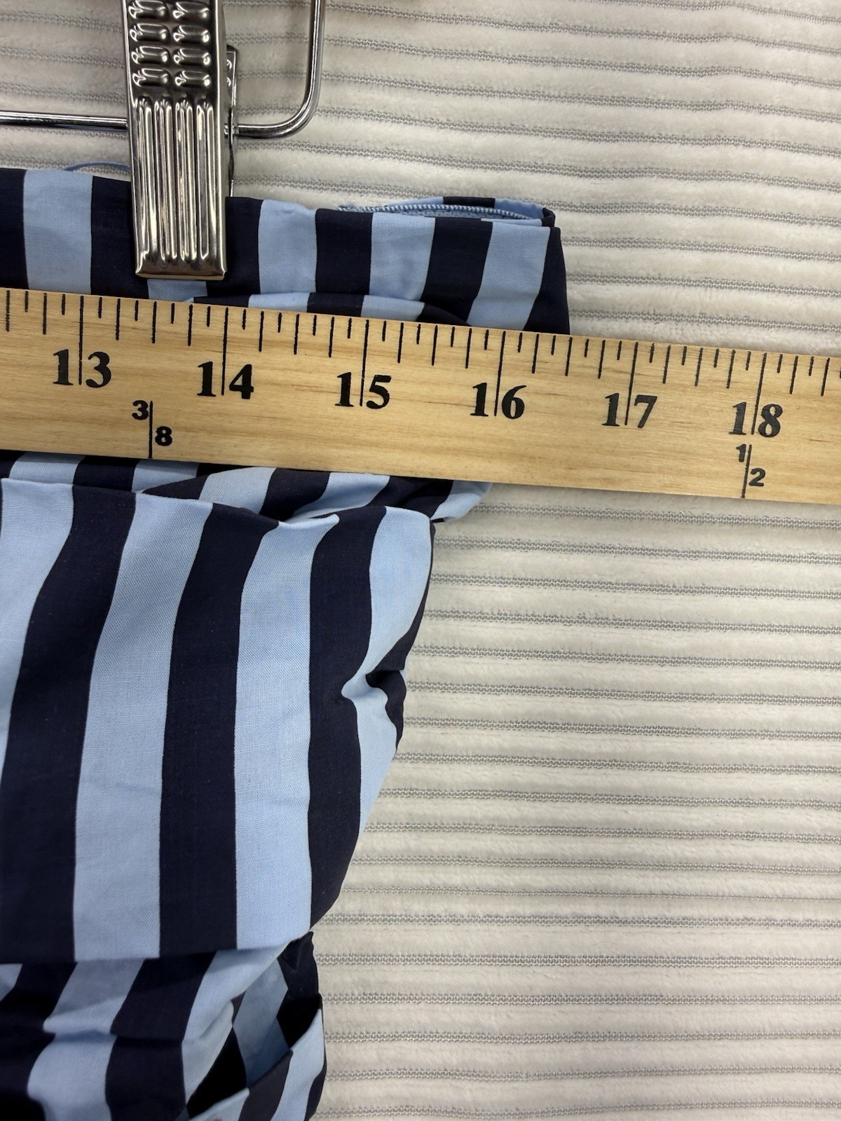 Pinch Brand Striped Strapless Midi Dress Cotton Nautical Navy Lt Blue Size L NWT