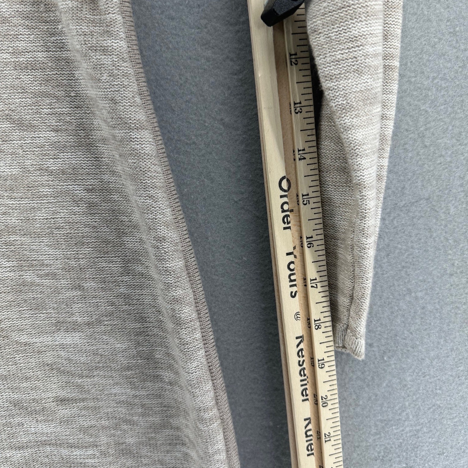 Athleta Retreat Oatmeal Marbled Heathered Sweater Dress SZ S Classic Preppy Prep