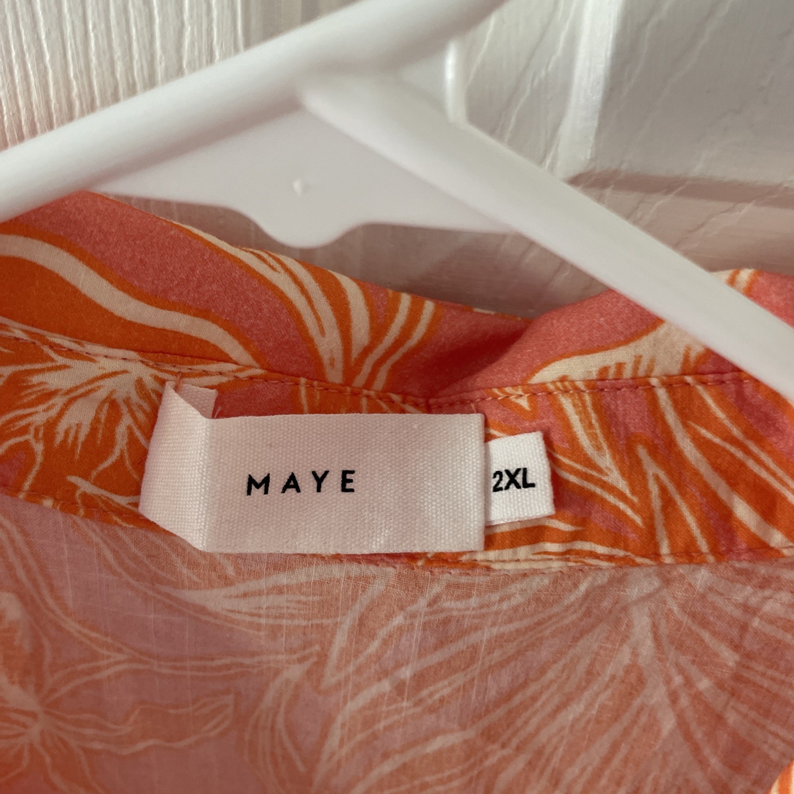 MAYE Corinne Dress Sleeveless Midi Collared Pockets Pin-tuck Floral Cotton2XL