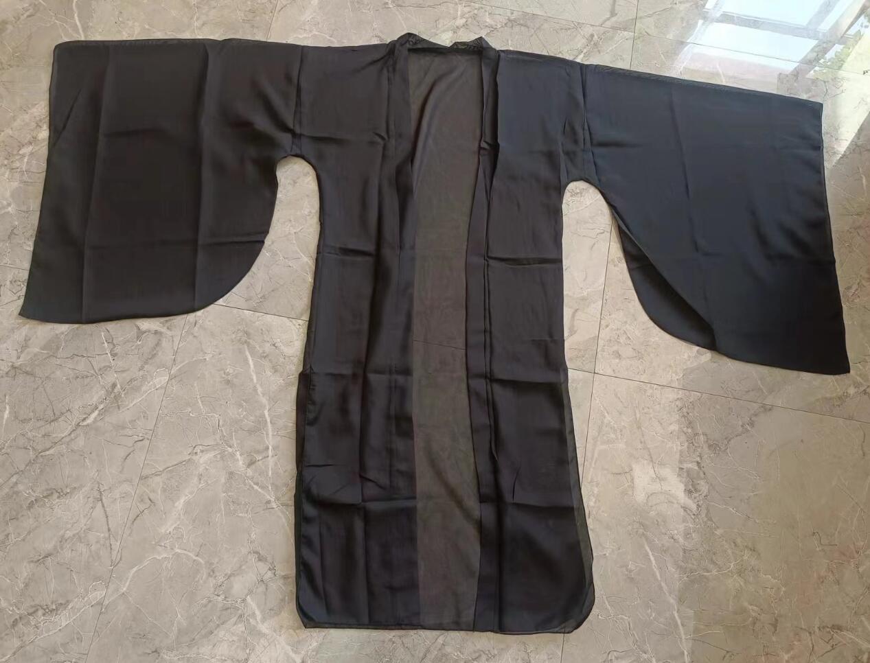 Black Wuxia Robe Unisex Men Women Hanfu Traditional Dress Fairy Ancient Chinese