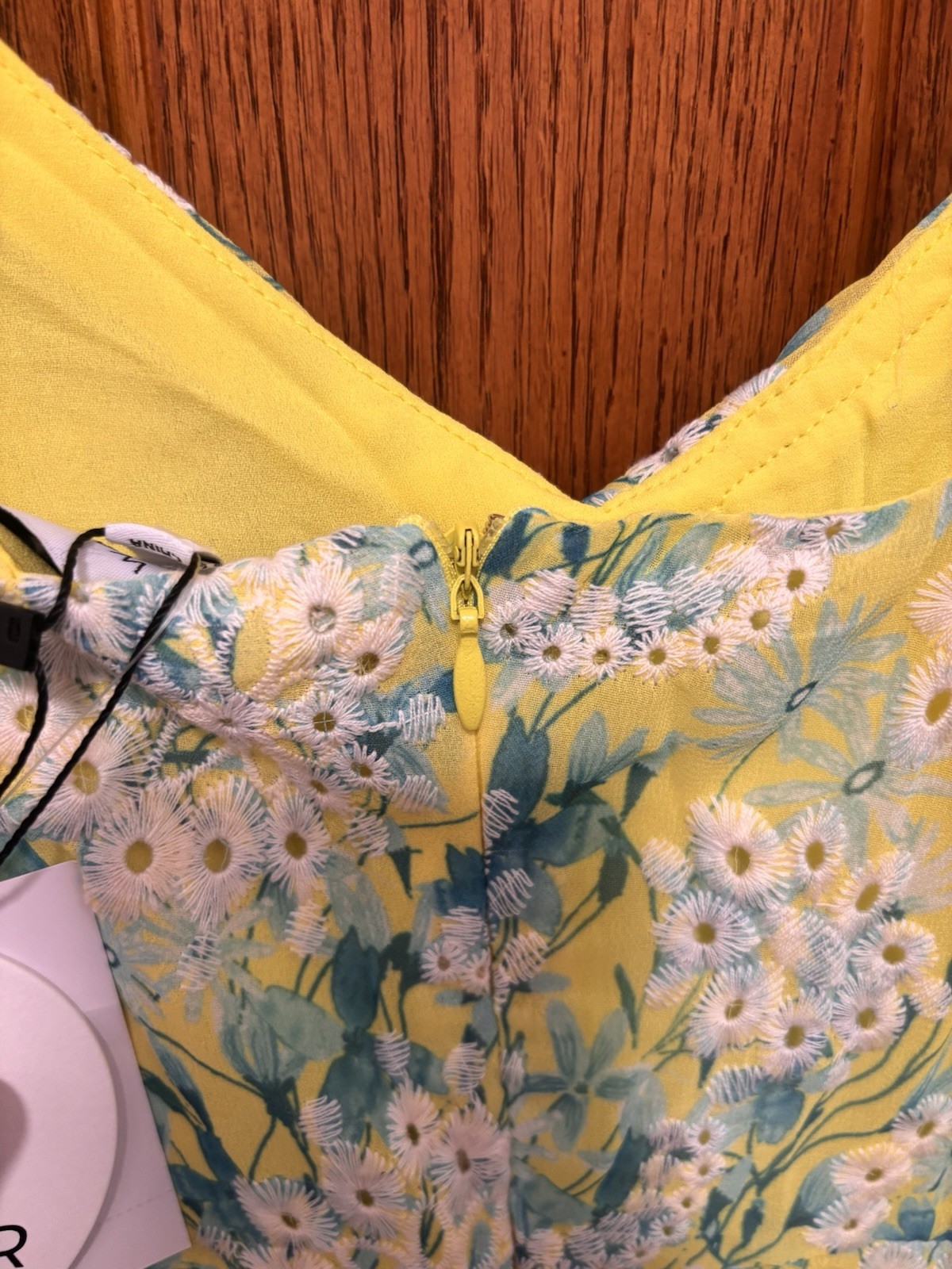 Lost + Wander Yellow Floral Ruffle Spaghetti Strap Maxi Dress. Sz S. NWT
