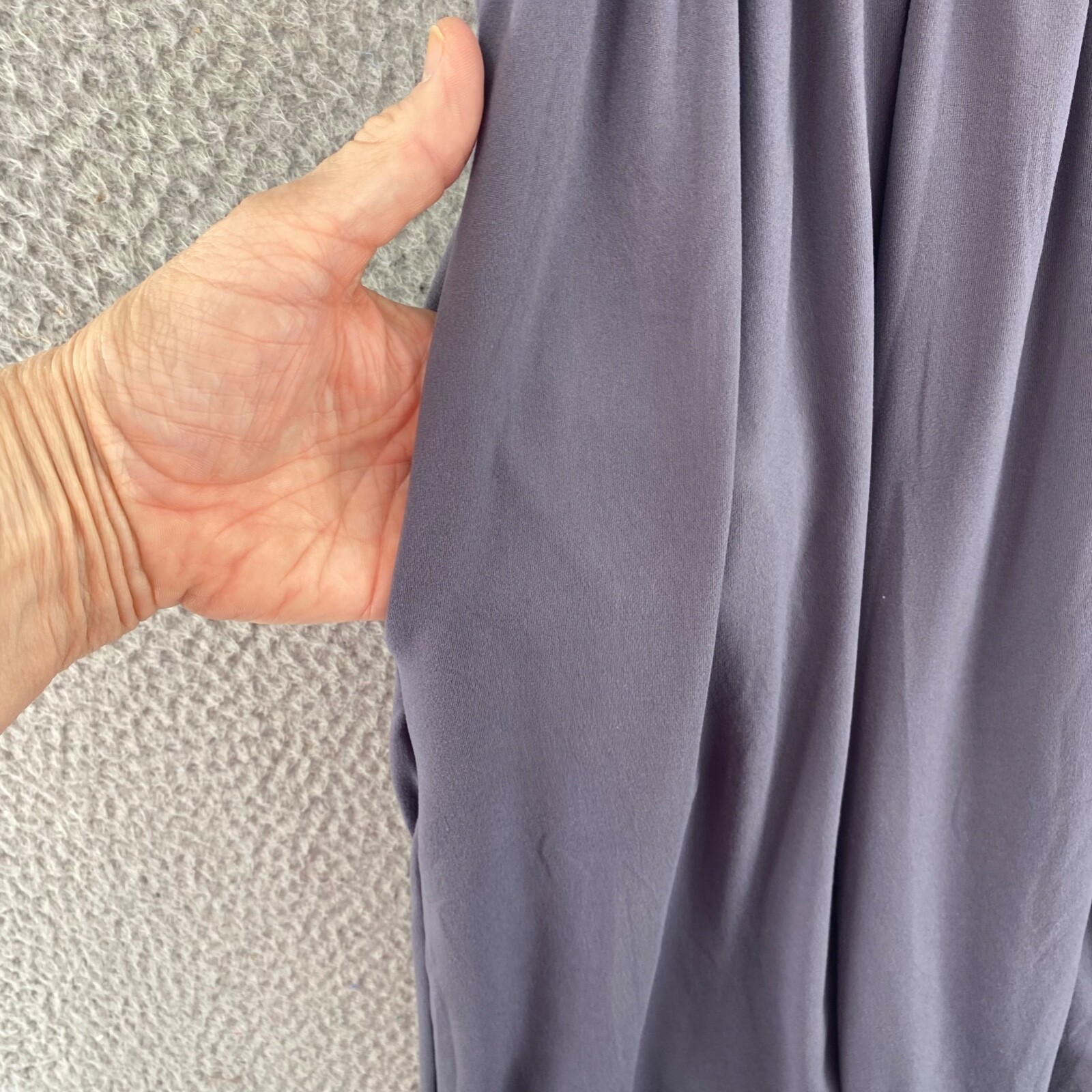 Shop Basic USA Dress Women Medium Gray Blouson Empire Surplice Short Sleeve NWT