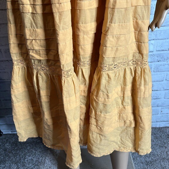 NWT Aritzia Little Moon Milos tiered ruffle a line sleeveless dress m medium
