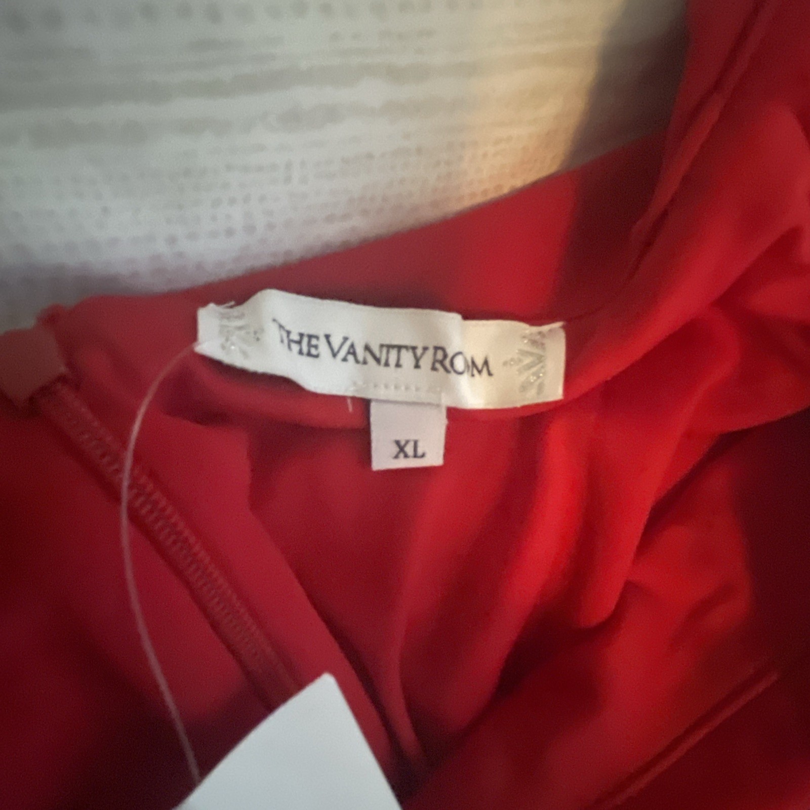 NWT Vanity Room off-the-shoulder mini dress with half sleeves and asymmetrical