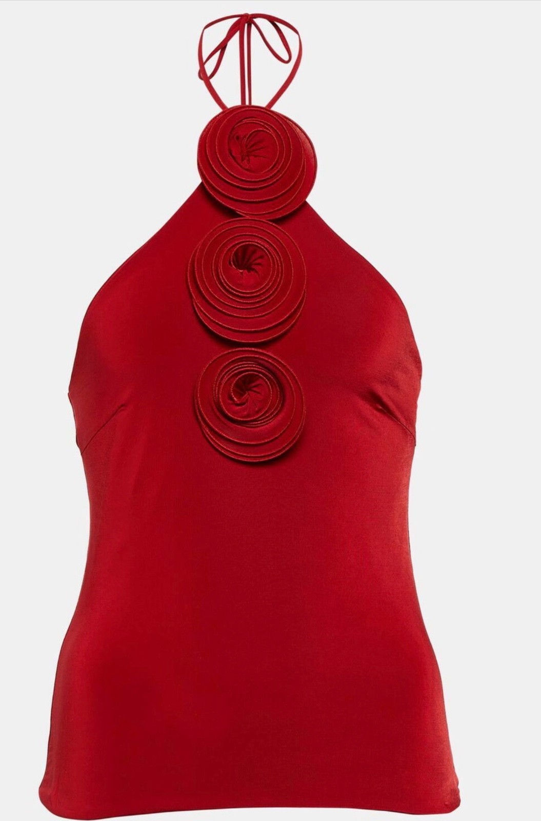Magda Butrym Floral-appliqué halter-neck top