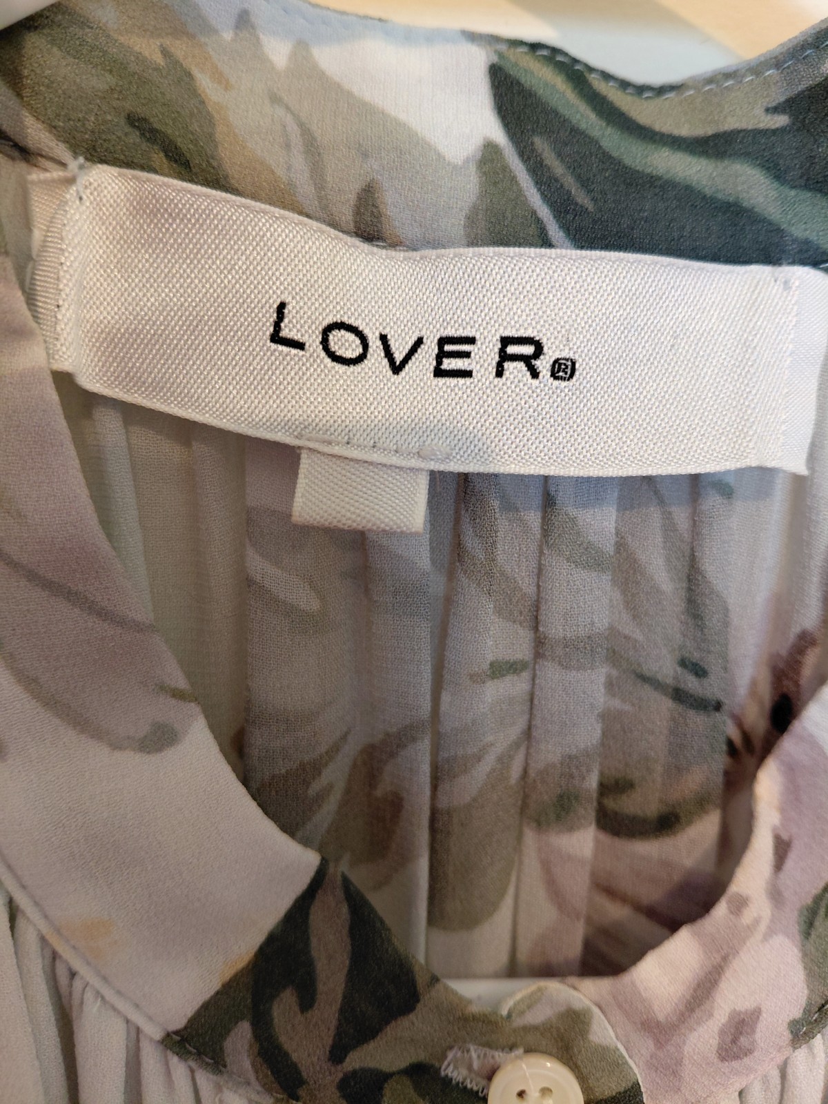 LOVER The Label Watercolour Flutter Mini Dress Floral Chiffon Ruffle AU 8 US 4