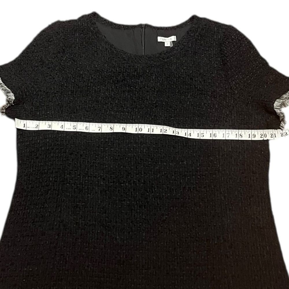 Tyler Boe Black Mini Dress with Black And White Trim, Size 12, NWT