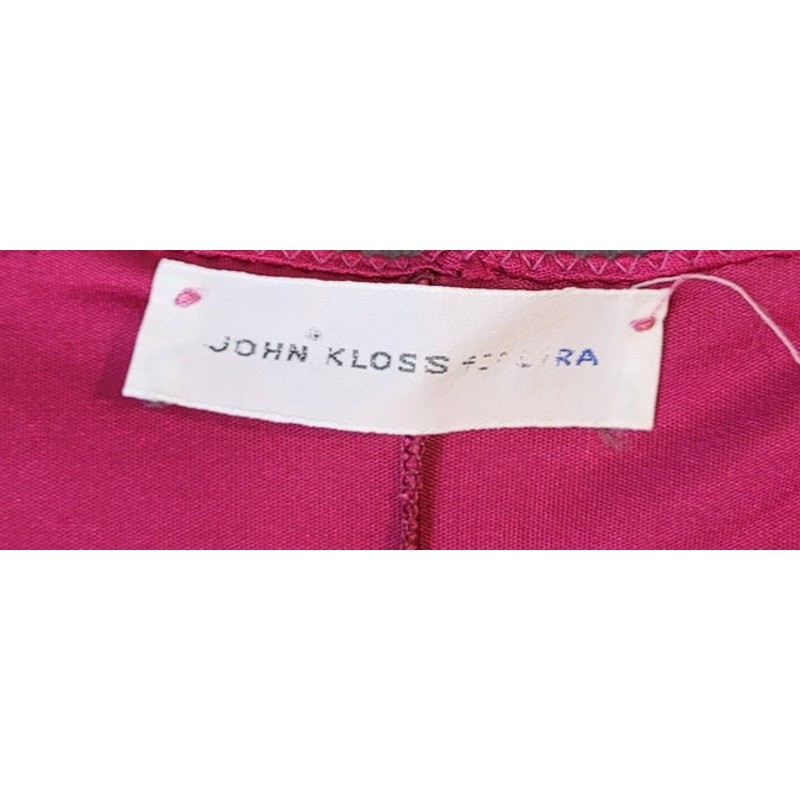 VTG 70s John Closs for Cira Pink Silky Nightgown Maxi Slip Dress XS S