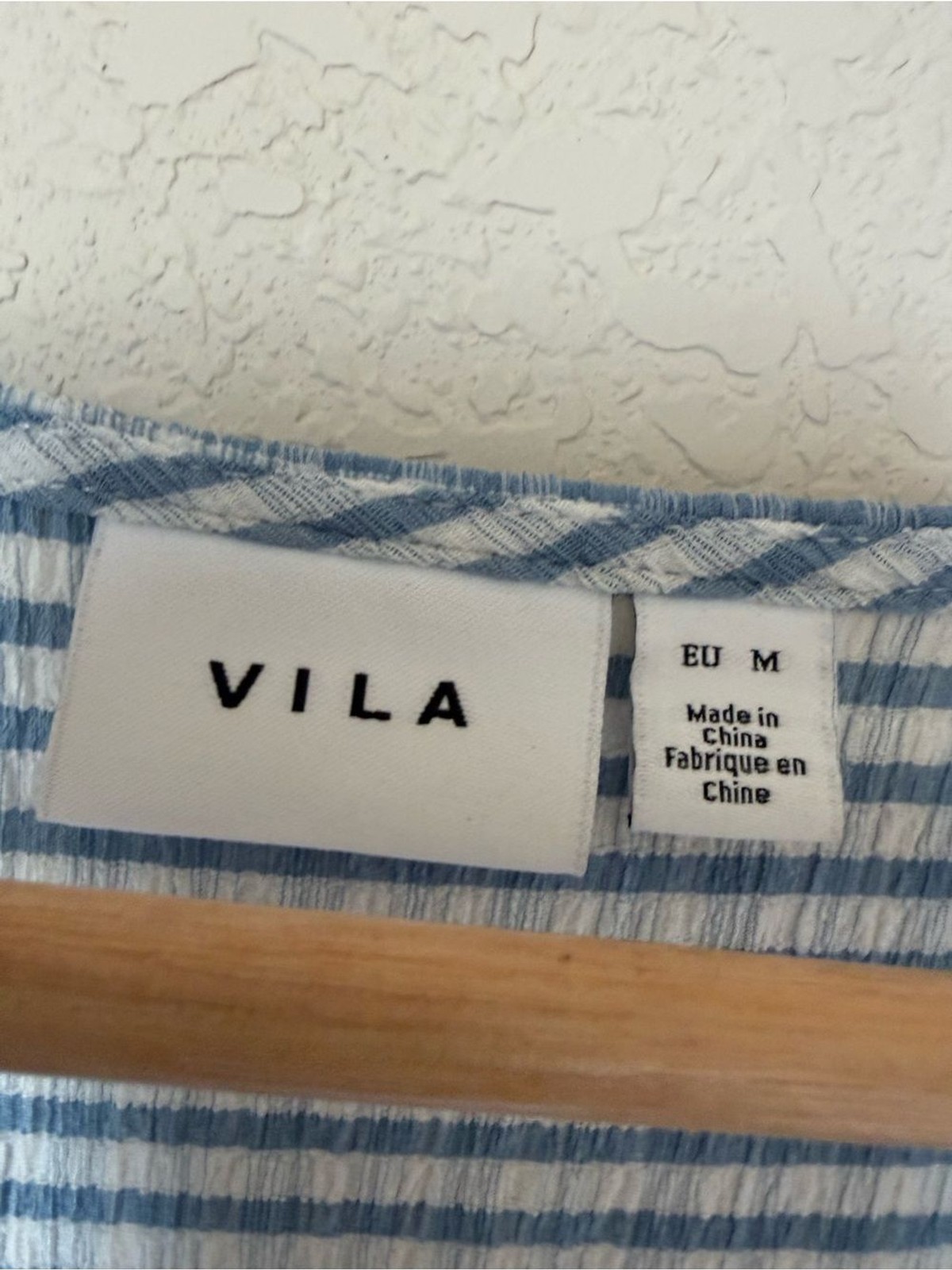 Vila Gingham Checked V-Neck Short Sleeve Midi Dress Size M