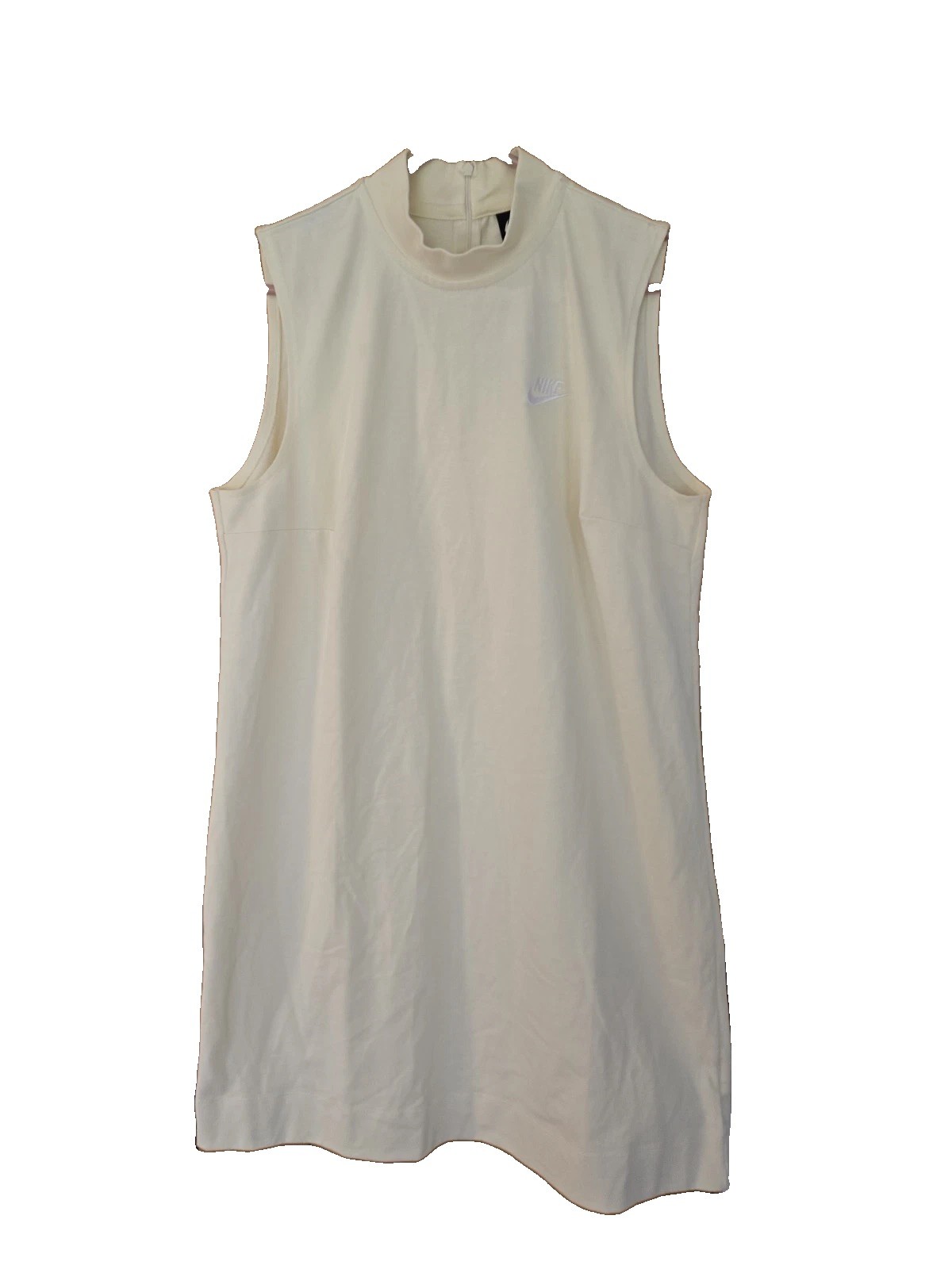 Nike T-Shirt Tank Dress Size M Womens Loose Fit Mini Light Yellow Athletic NEW