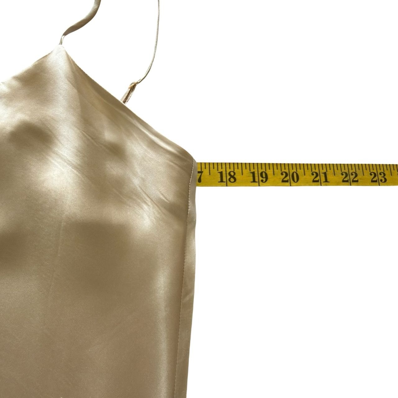 Vintage Banana Republic Womens Small Champagne Silk Maxi Slip Dress 1990’s