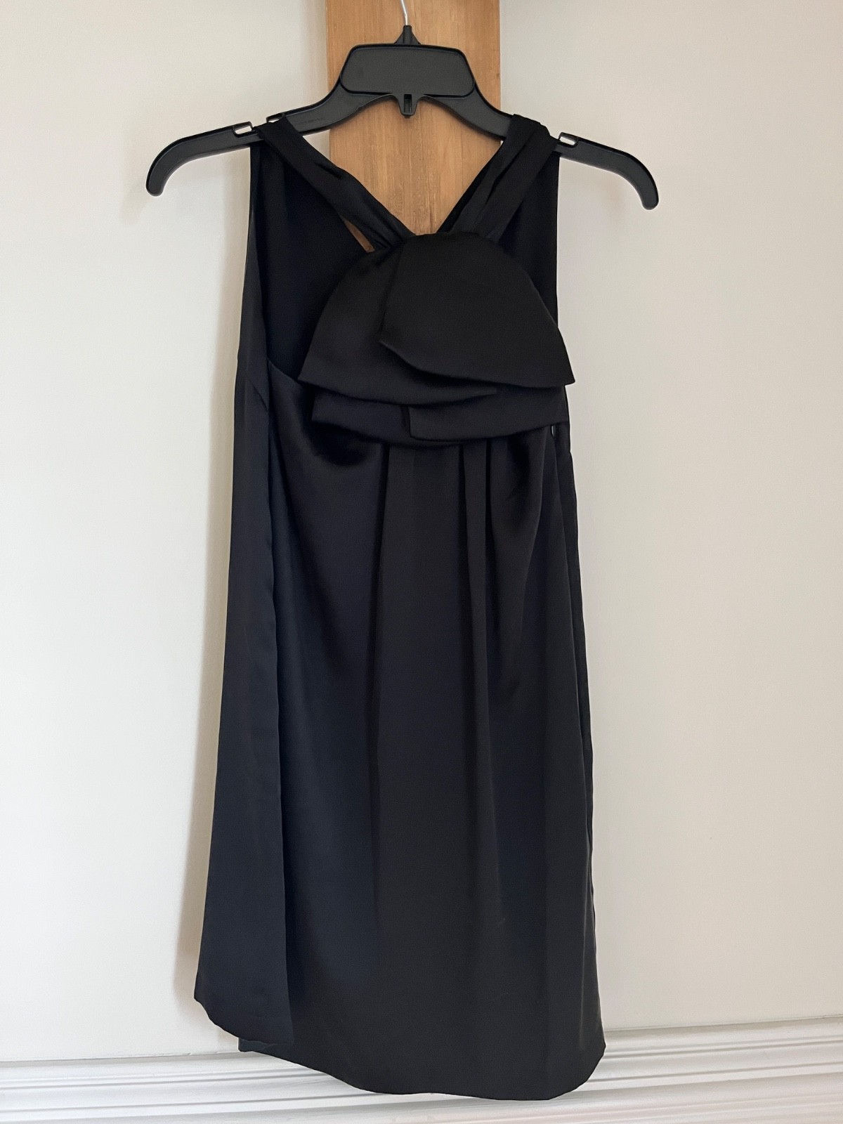 Equipment Nichole Minidress Black 100% Silk $475 Sleeveless New NWT Sz 0