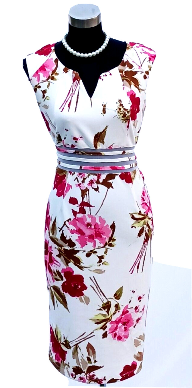 k Kalijati Dress Sz M White Red Green Coral Pink Burgundy Brown Mesh Sheath