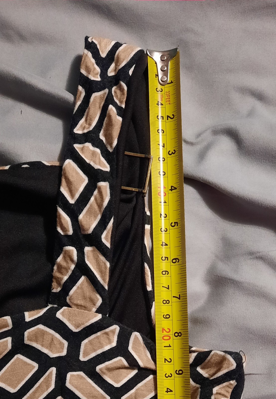 APT. 9 Women’s Black Beige White Sleeveless Ties In Back Dress Size XL