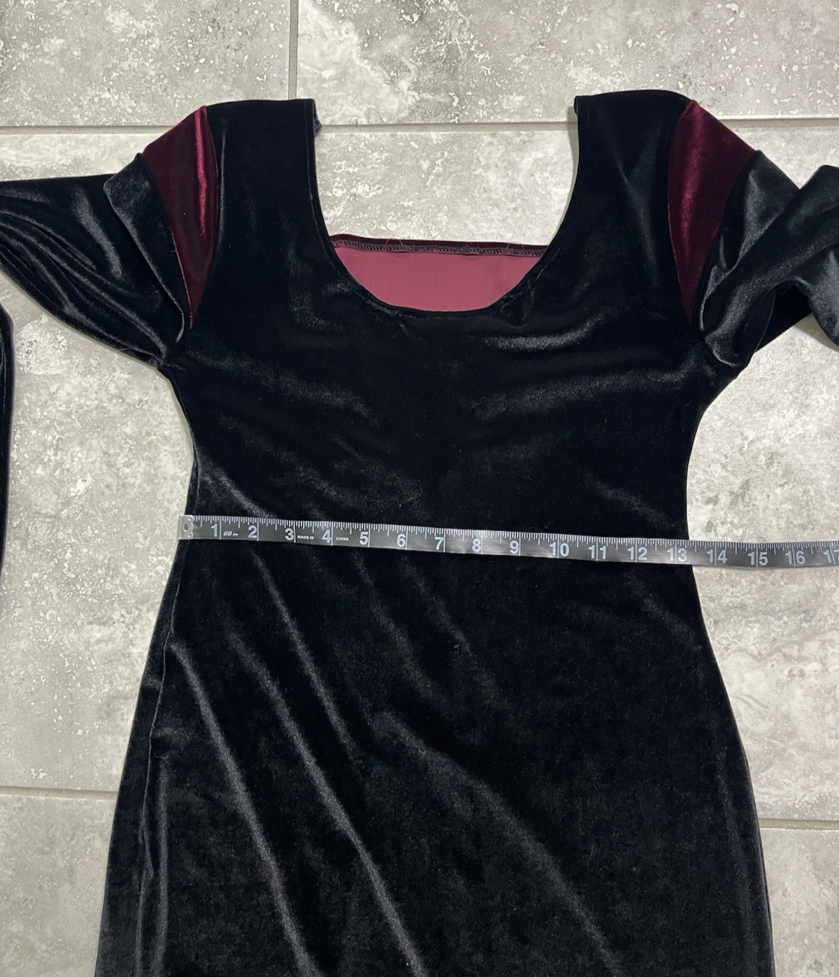Cykxtees VTG 90S Goth Renaissance Medieval Vampire Velvet Dress Gown M L