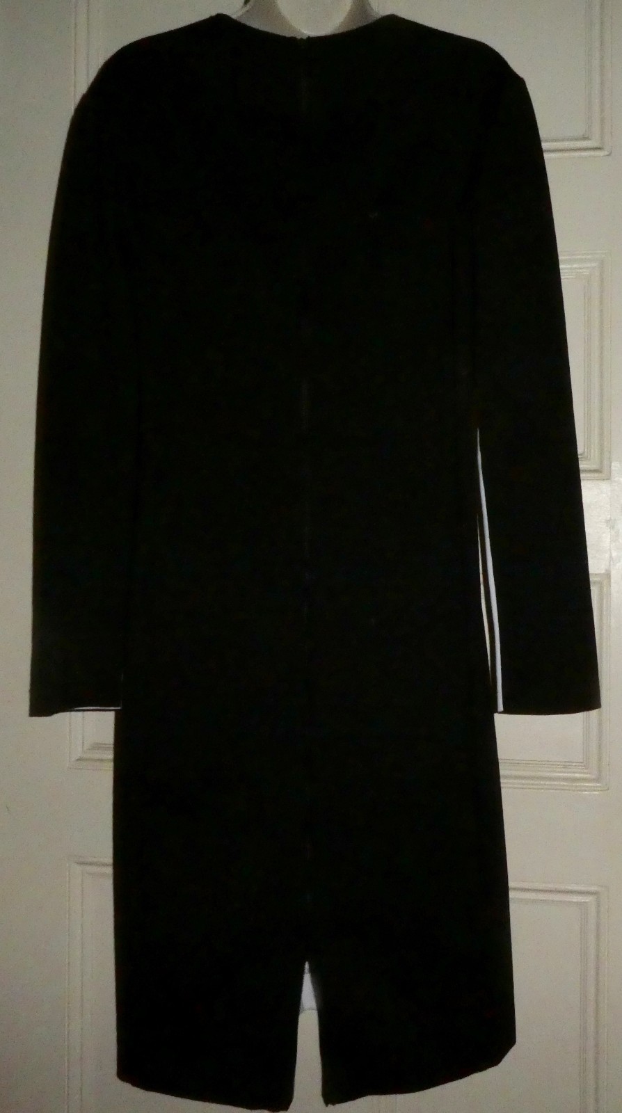 Narciso Rodriguez Black & White Slimming Dress Back Zipper Both Ends 12 Stretch