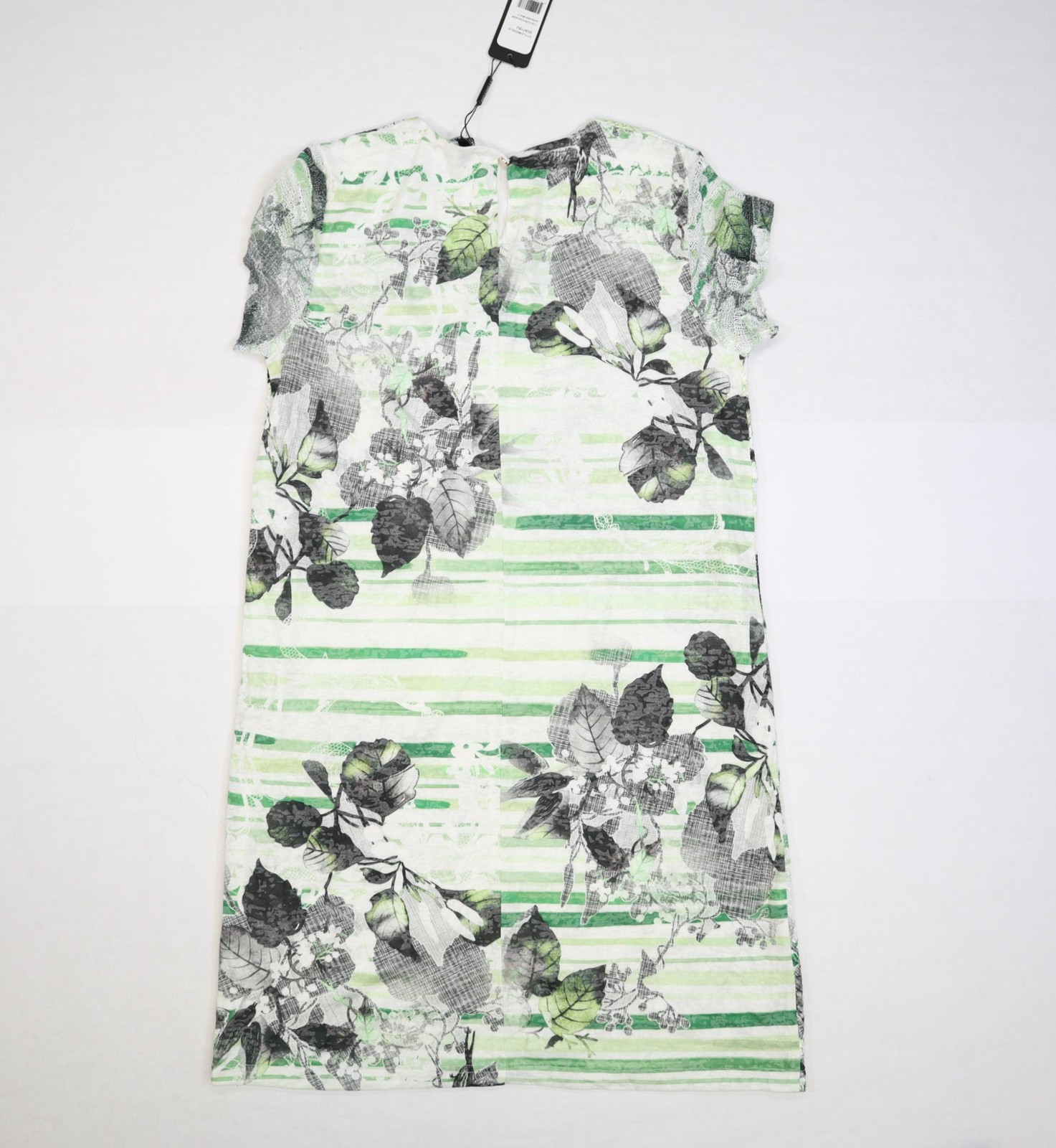 Picadilly Dress Womens Medium Avocado Multi Floral V Neck Shift Knee Length