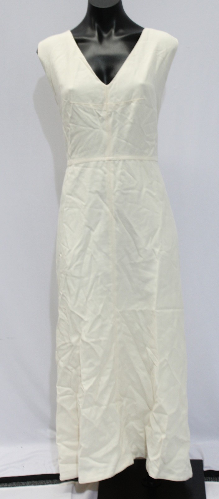 J. Crew Women’s Mathilde V-neck Dress Luster Canvas CD4 Summer Linen Size 24