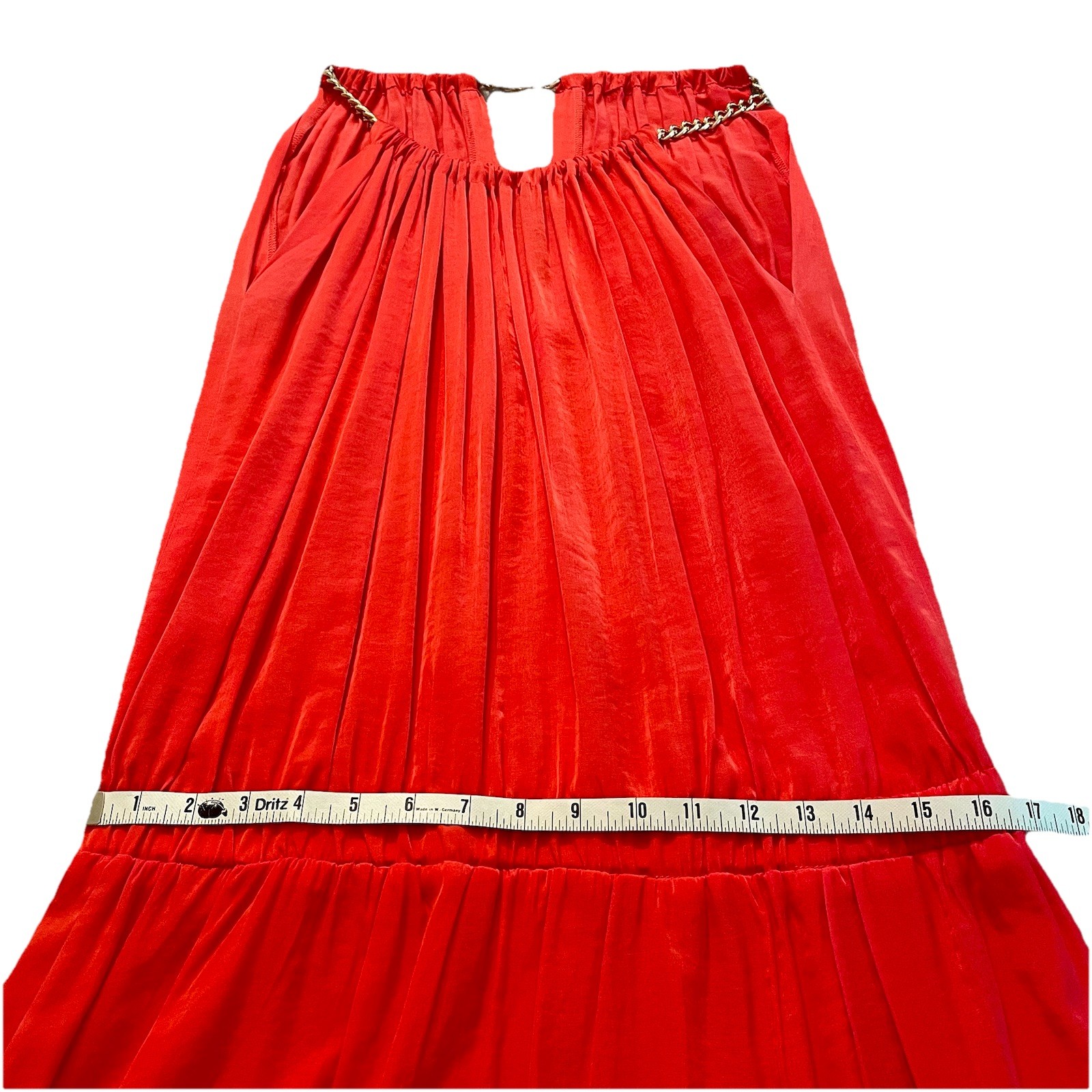 PIANURA STUDIO Silky Mini dress As 10 (US) – Coral