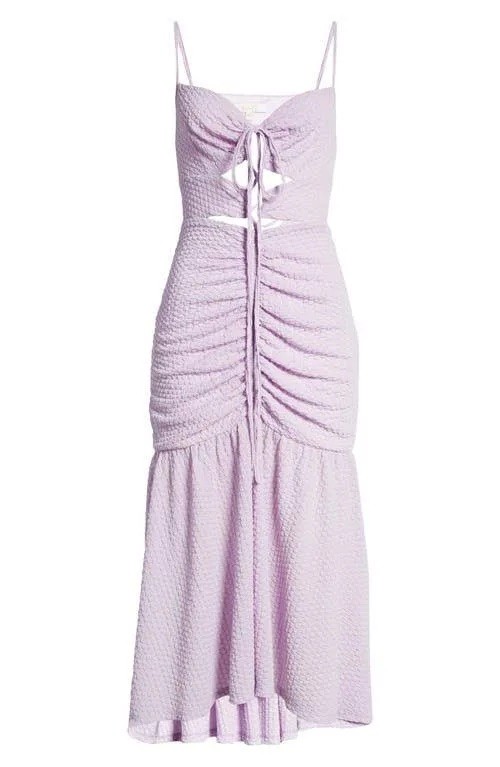 Wayf Iris Ruffle Hem Dress Fitted Size XS