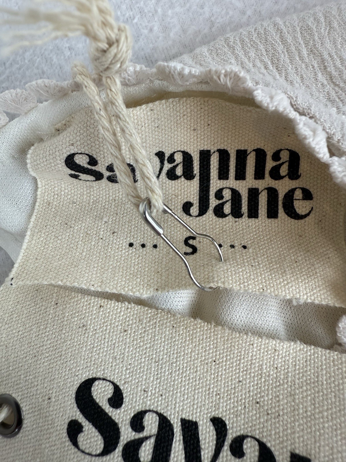Savanna Jane Floral Embroidered Mini Dress Women’s Medium Ivory Babydoll Tunic