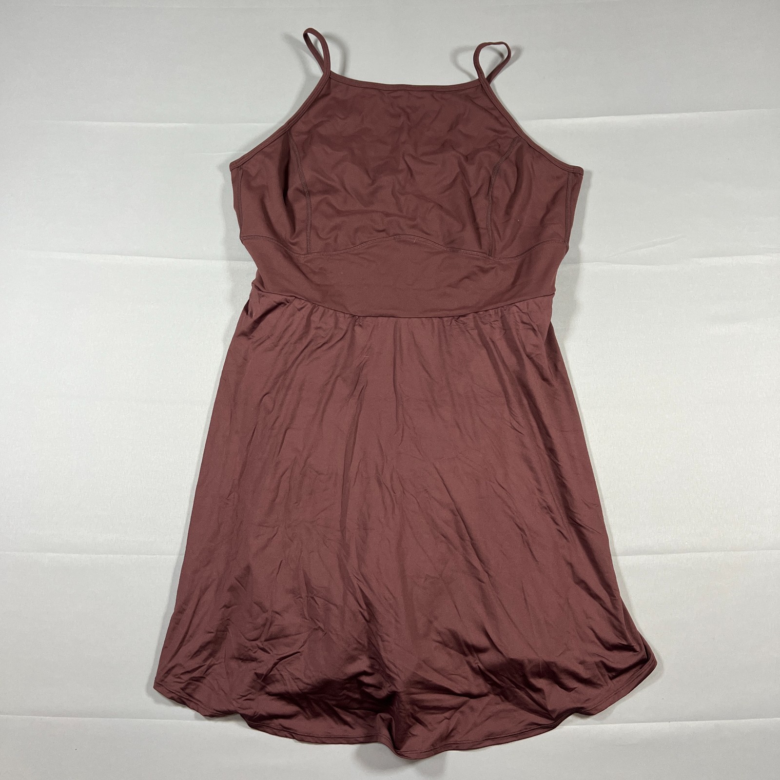 Torrid Performance Core 2fer Active Dress Womens 2 Brown Nylon Moisture Wicking