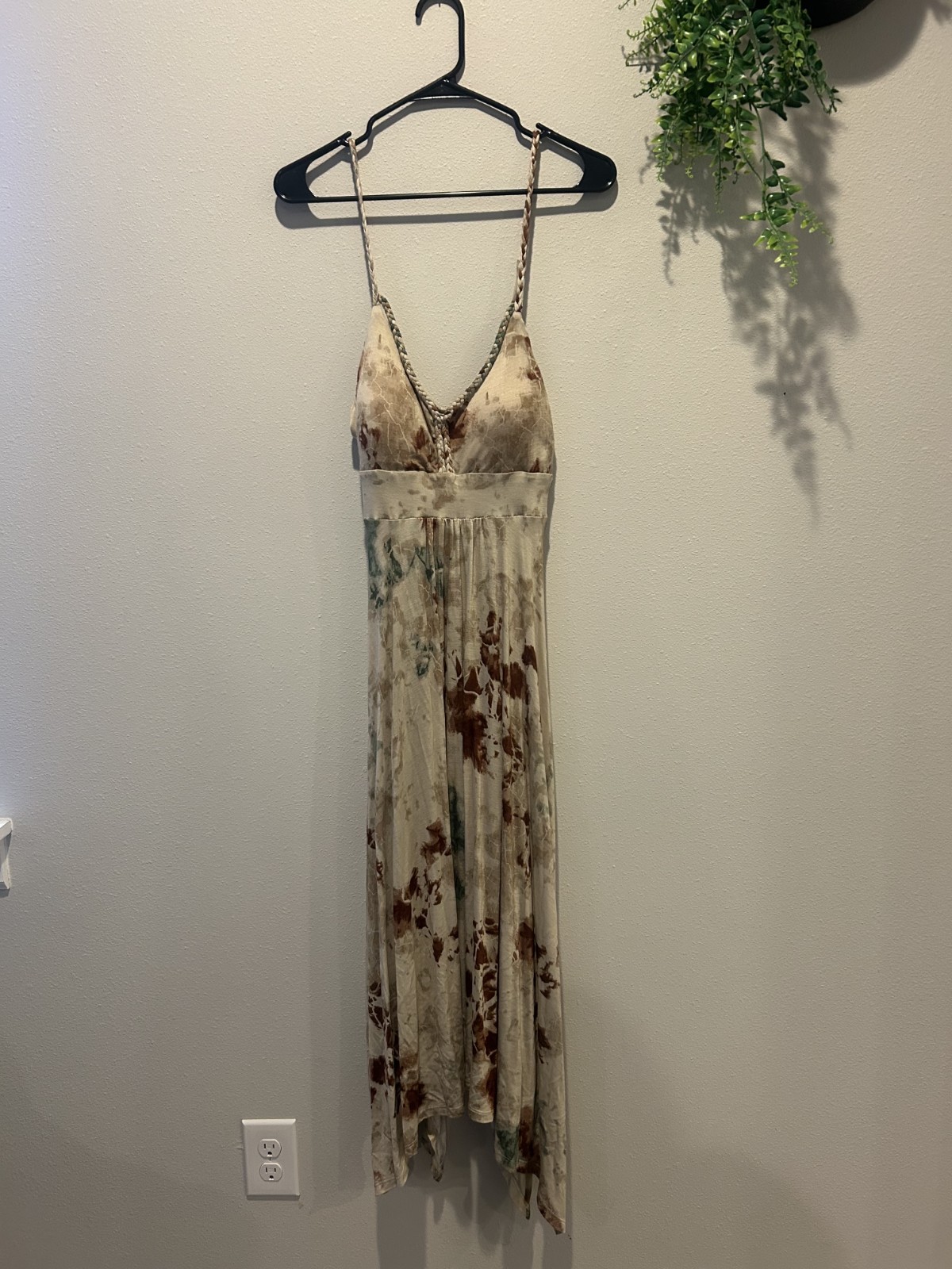 American Rag Natural Tone Boho Pullover Dress Sz L Excellent Condition
