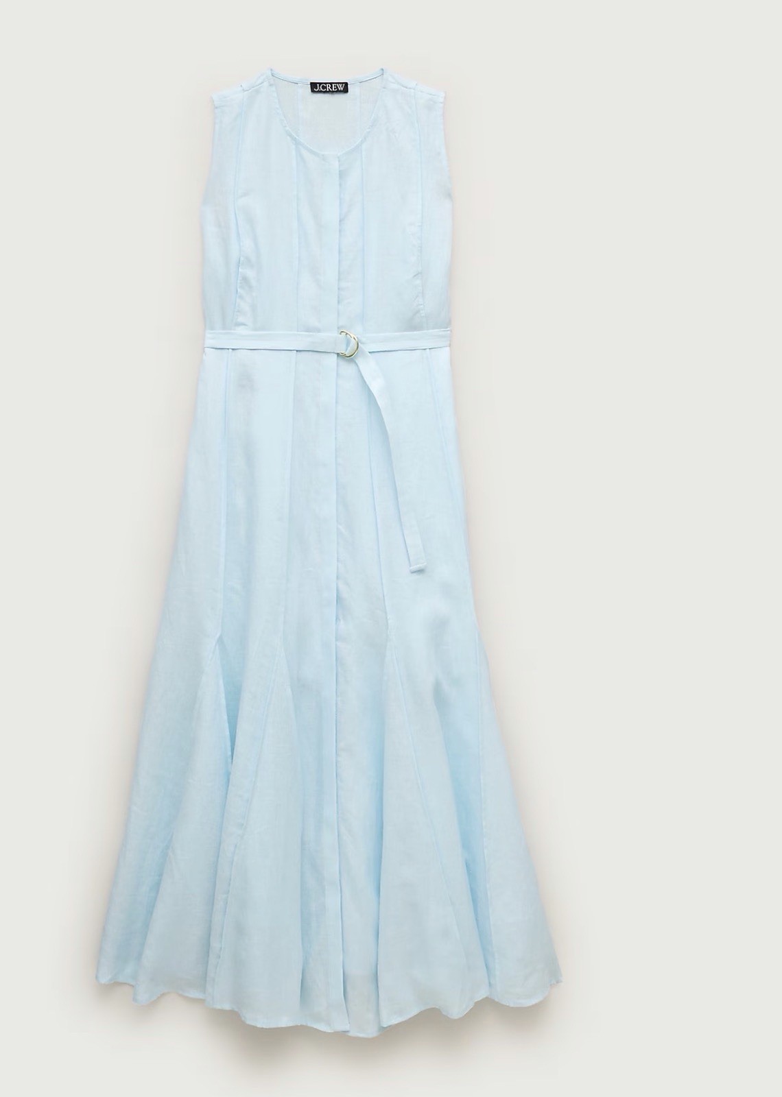 J CREW LINEN TUNIC MAXI DRESS WITH BELT CA671 $248