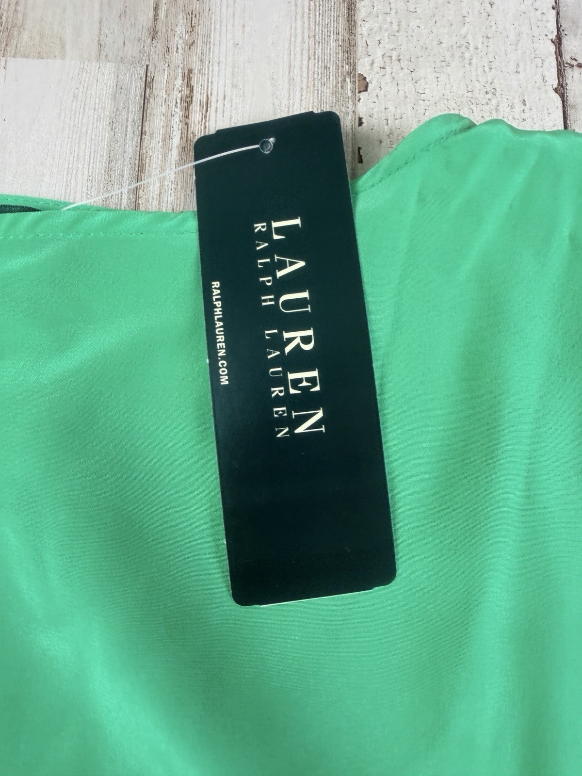 NWT Ralph Lauren Shift Dress, Size 12 Laurel Green, Sleeveless, Drop Waist NWT