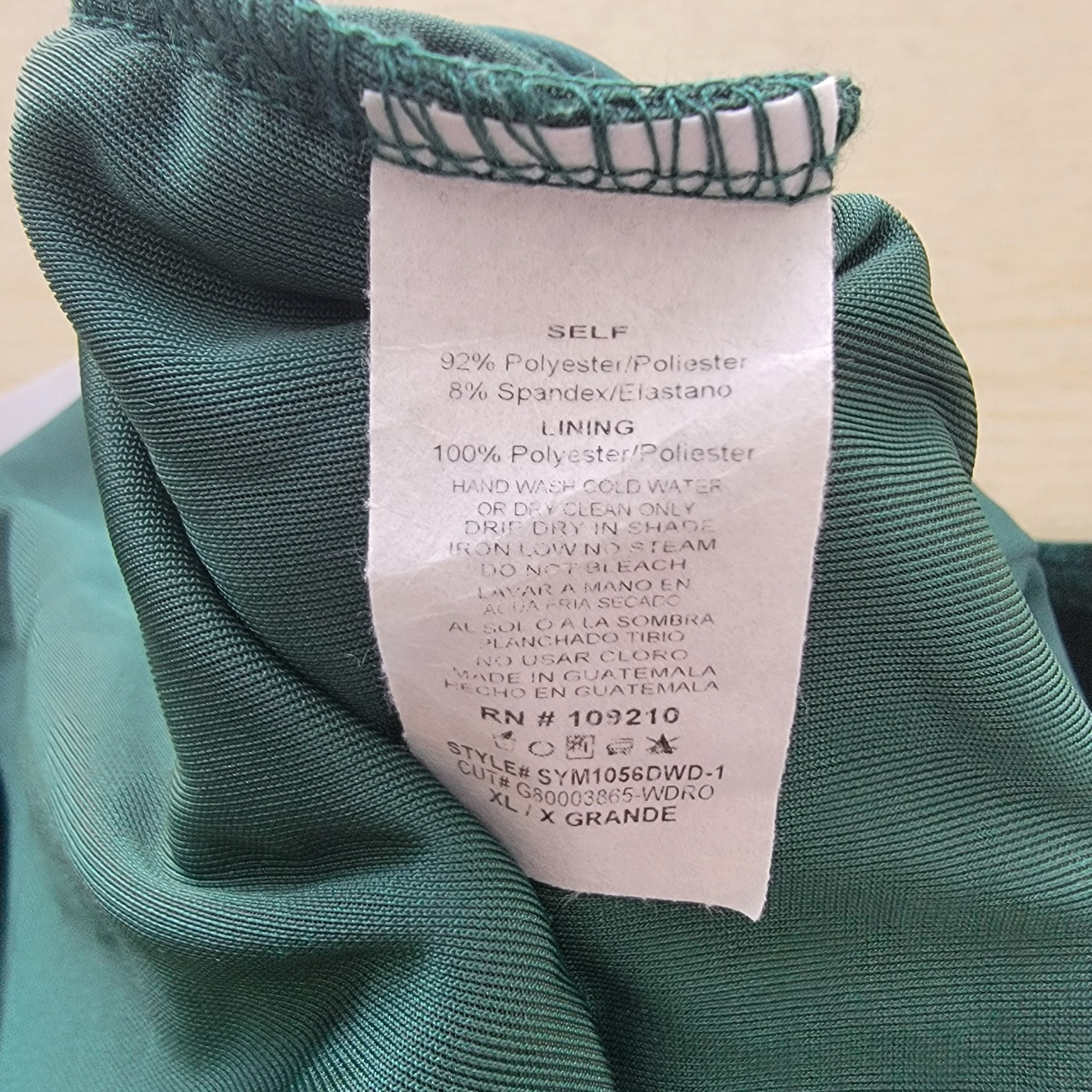 lulus women’s high neck open back maxi dress sz XL side slit hunter green velvet