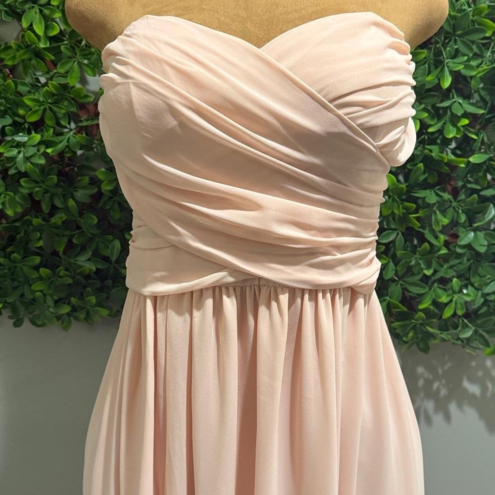 Moonlight Serenade Peach Strapless Dress