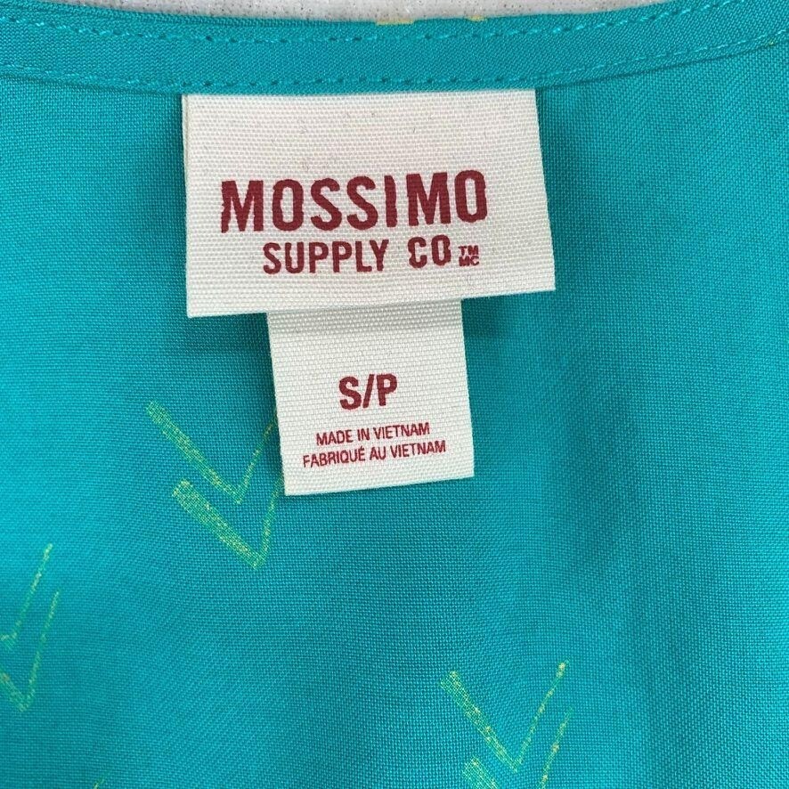 Mossimo Chevron Arrow Print Sundress Cut Out Back Elastic Waist Sleeveless S