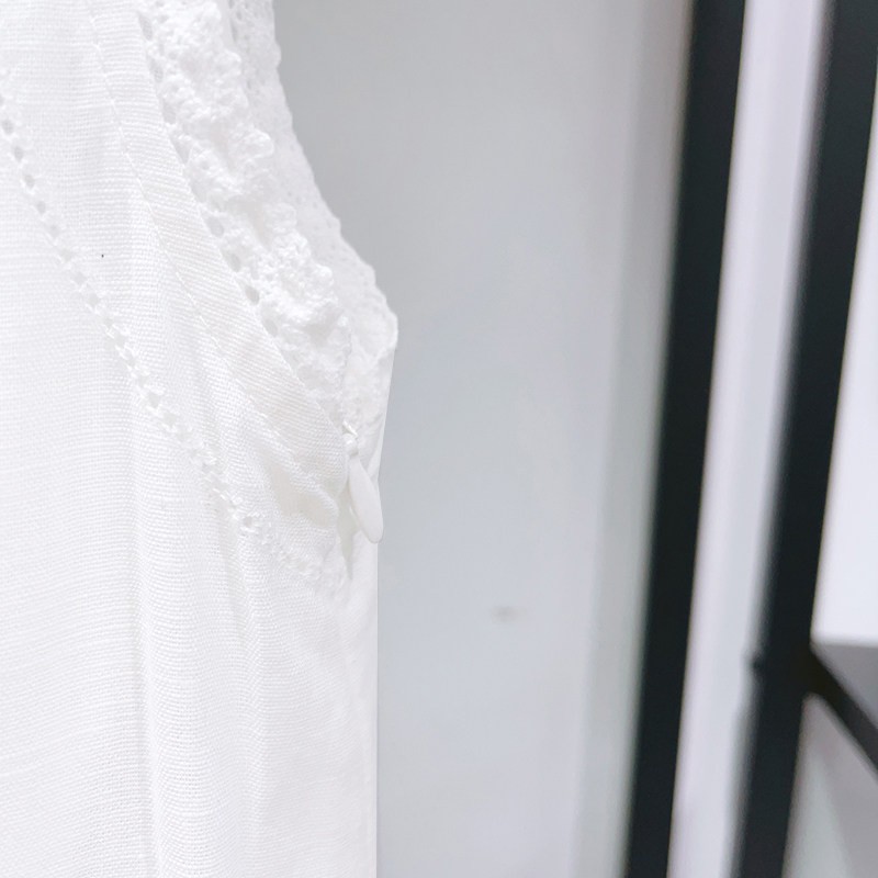 Women Round Neck Embroidered Sleeveless A-line Mini Dress