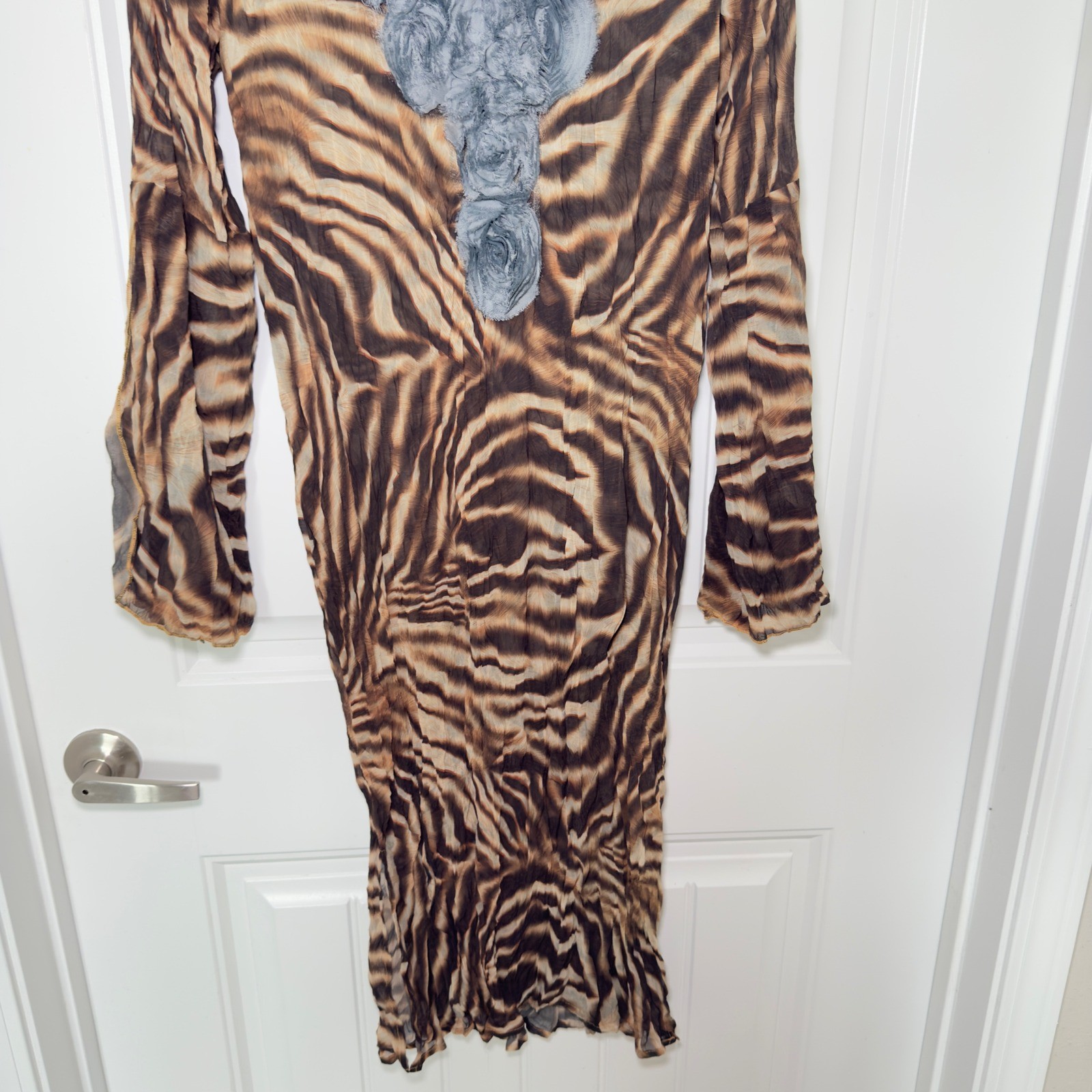 Miss Kelly 1999 Large Animal Print Boho Mob Wive Aesthetic Indie Sleaze Dress