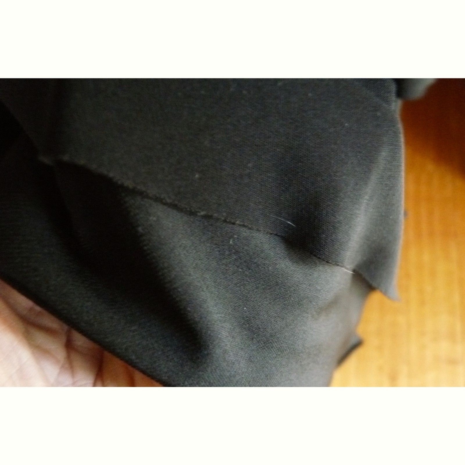 Kamalikulture Black Smooth Fluid Knit True Wrap Midi Dress Full Circle Skirt S