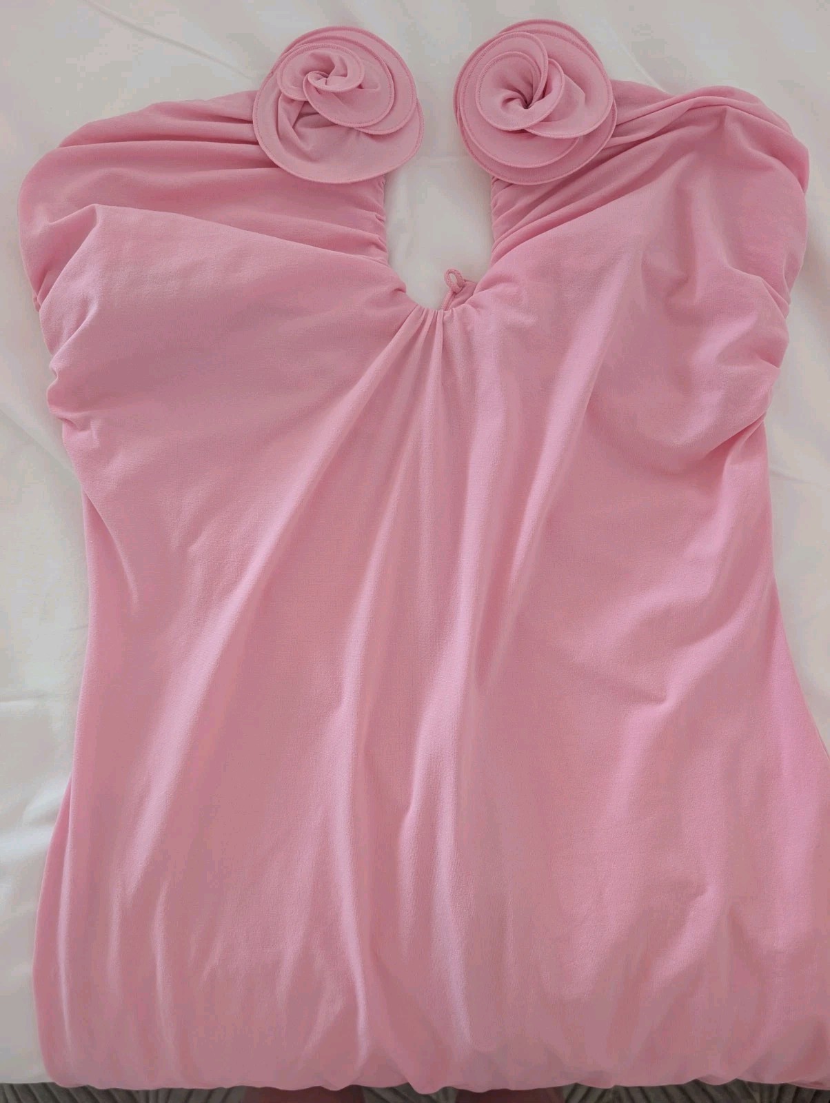 Magda Butrym Rosette Strapless Maxi Dress SIZE 6
