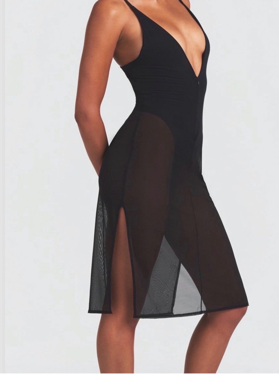 skims black dress