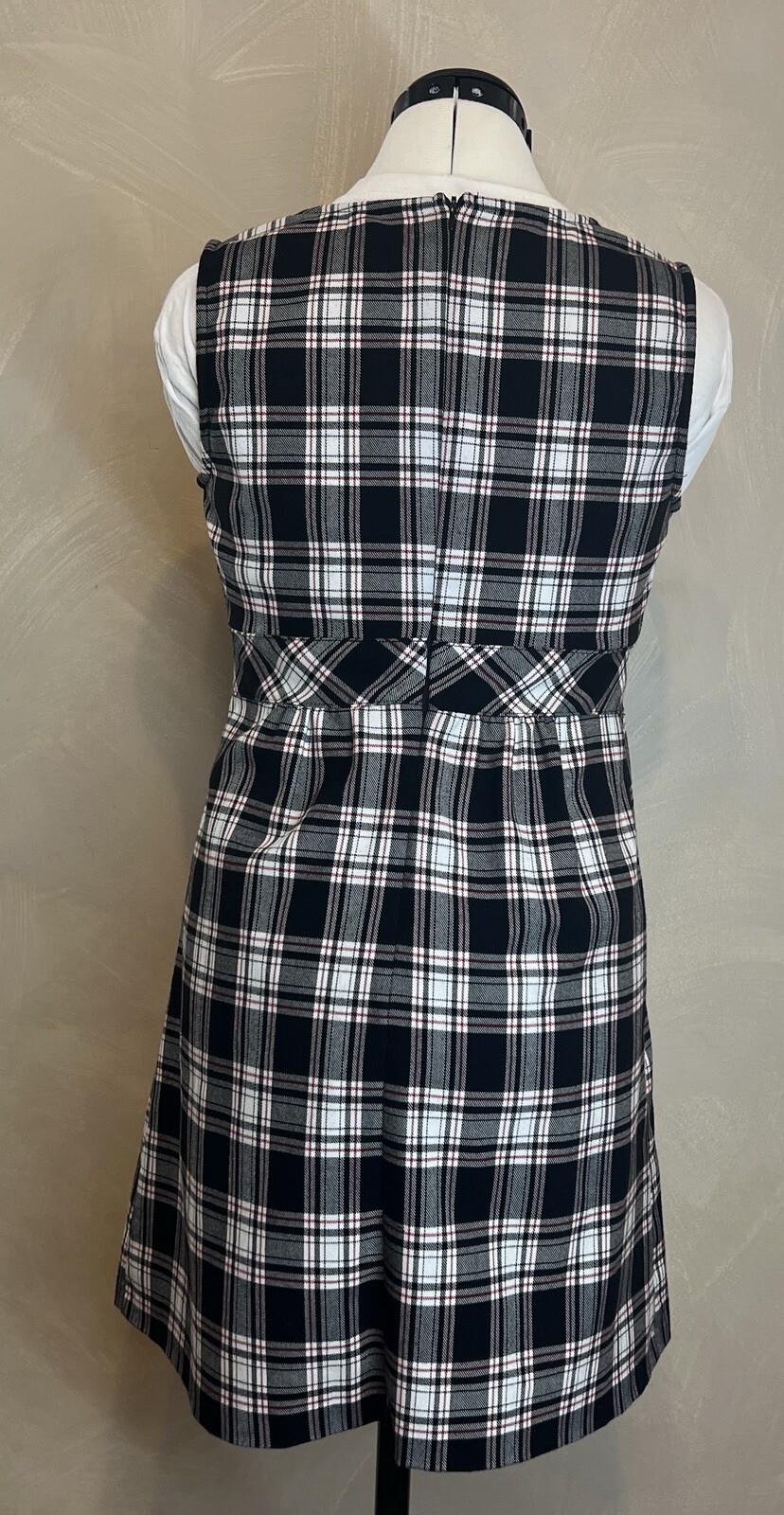Speechless Women’s Plaid/tartan Clueless Academia Jumper Dress W/Pockets|Size:7