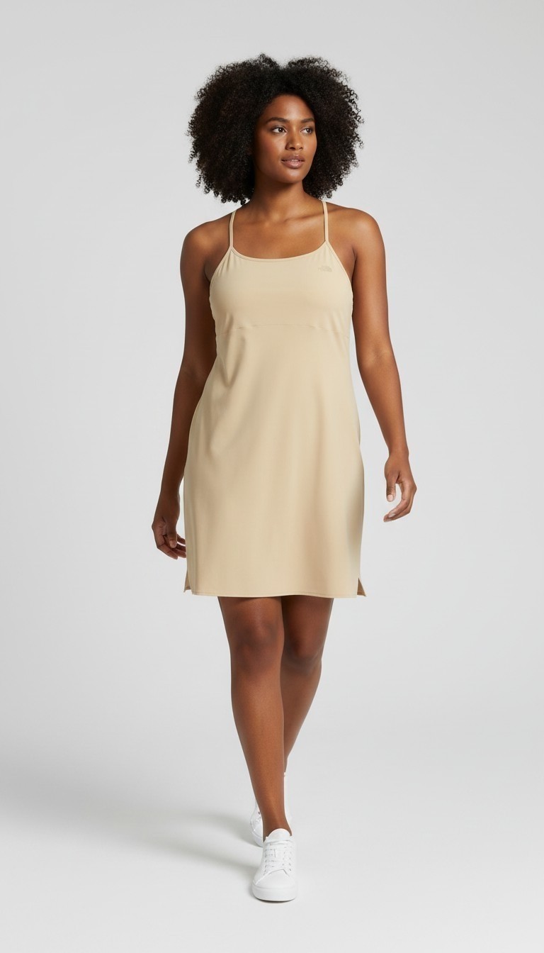 The North Face Women’s Arque Hike Tennis Dress Khaki Stone Stretch XXL
